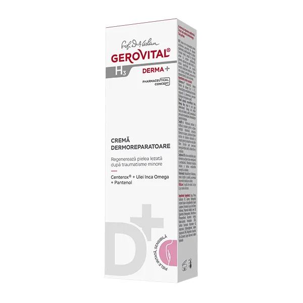 Crema dermoreparatoare H3 Derma+, 50ml, Gerovital 