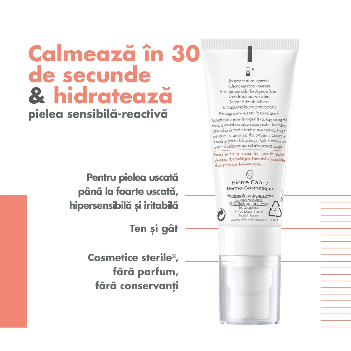 Balsam calmant Tolerance Control, 40ml, Avene 