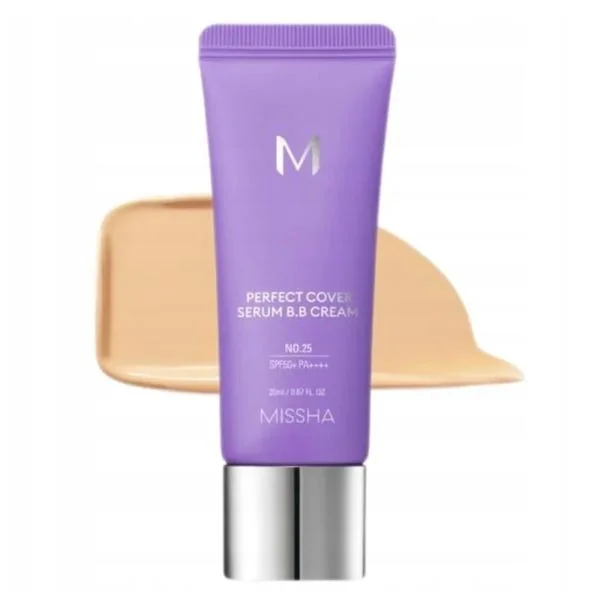 BB Cream M Perfect Cover Serum SPF 50+ 25 Bej Cald, 20ml, Missha