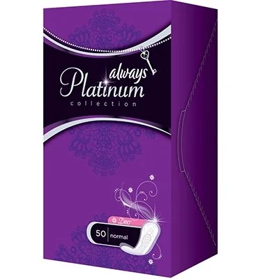 Absorbante Platinum Liners Deo, 50 bucati, Always