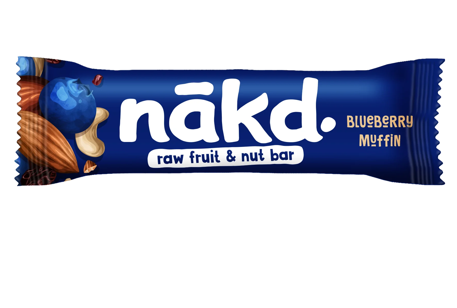 Baton briosa cu afine raw vegan, 35g, Nakd