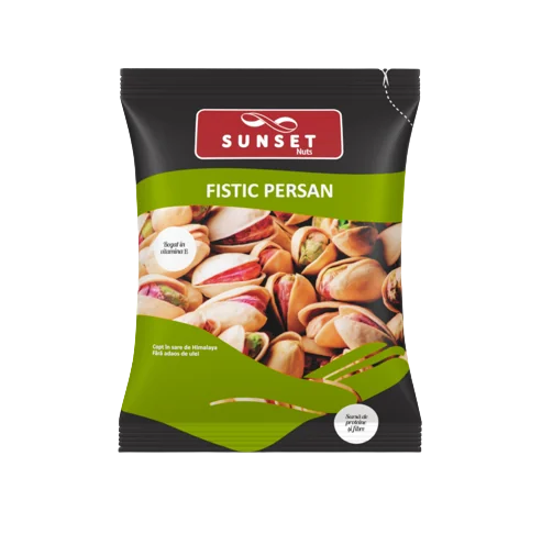 Fistic copt cu sare de Himalaya, 50g, Sunset Nuts