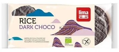 Rondele din orez expandat cu ciocolata neagra fara gluten Bio, 100g, Lima