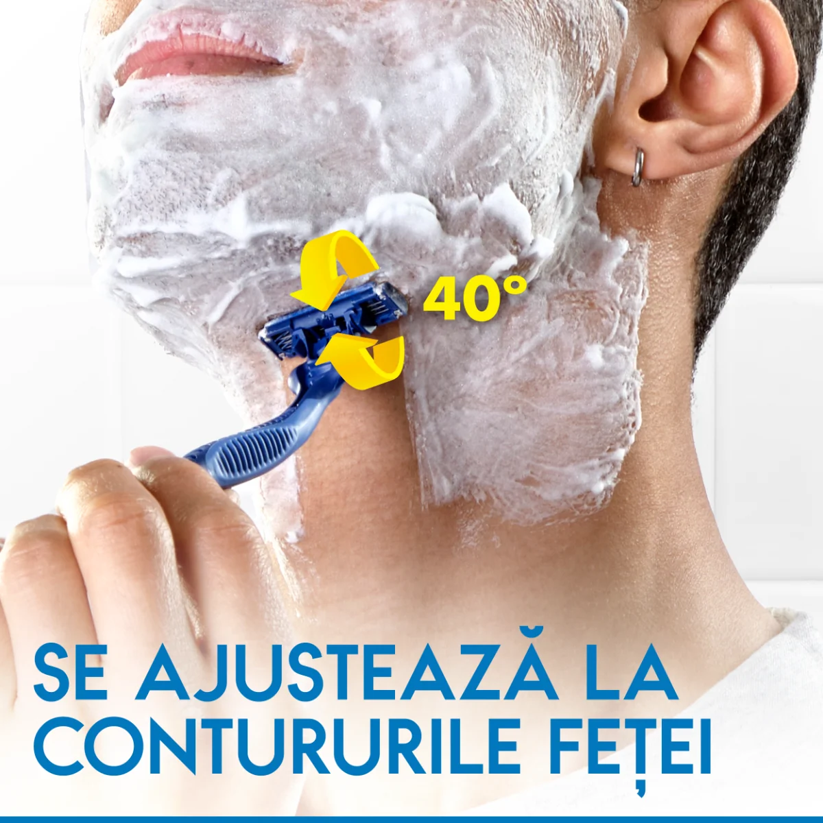 Set aparate de ras de unica folosinta Blue3, 4 bucati, Gillette