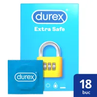Prezervative Extra Safe, 18 bucati, Durex
