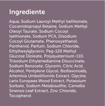 Lista de ingrediente Lista de ingrediente