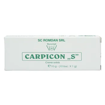 Carpicon S supozitoare, 10 g, Romdan 