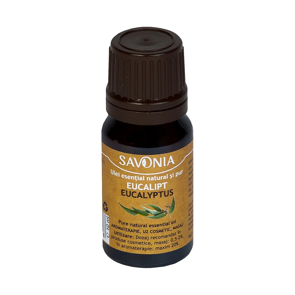 Ulei esential natural si pur de eucalipt, 10ml, Savonia