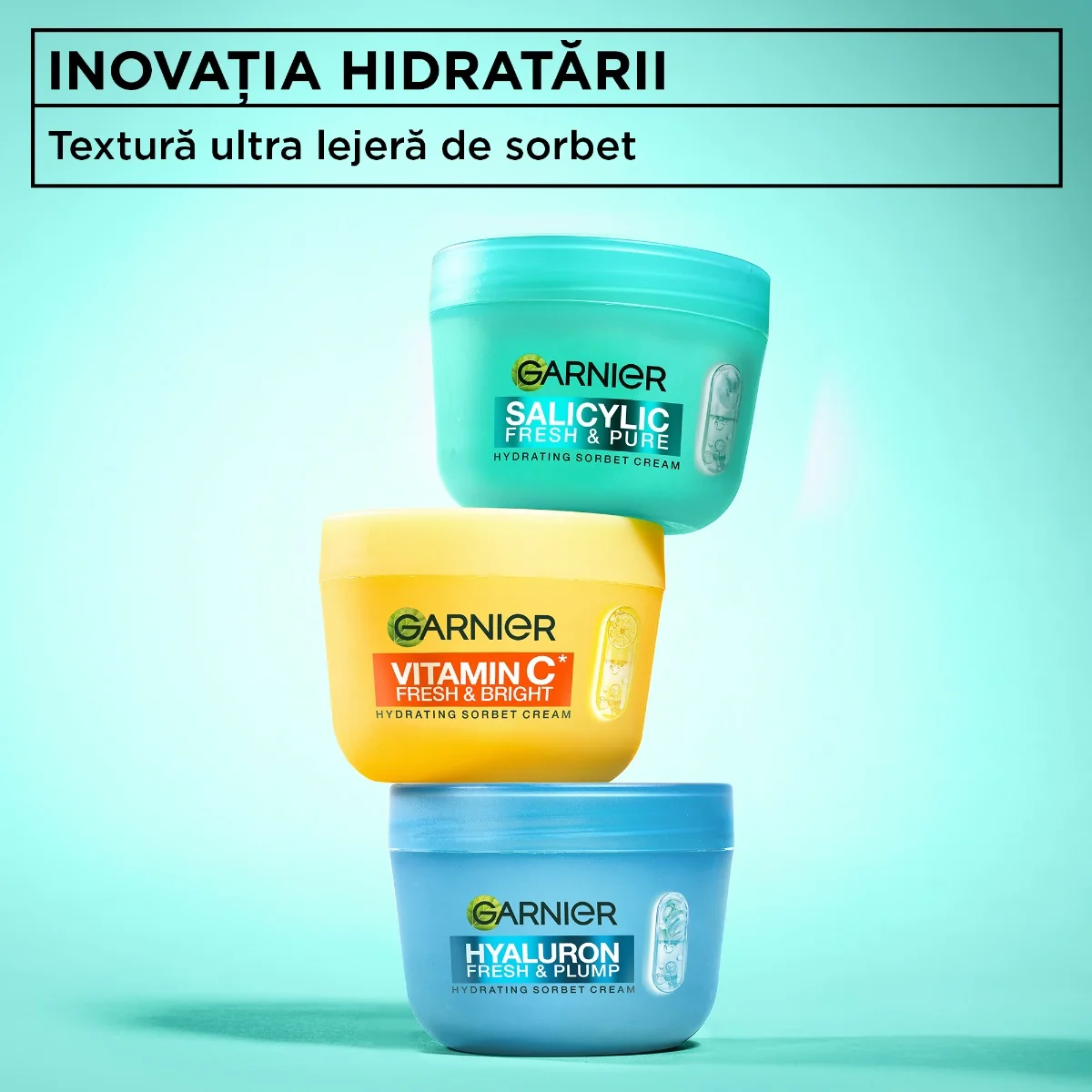 Crema-sorbet hidratanta Salicylic Fresh & Pure, 85ml, Garnier