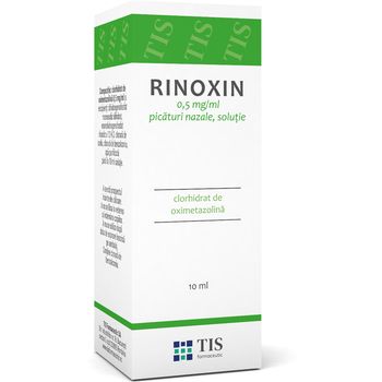 Rinoxin solutie nazala 0.25 mg/ml, 10ml, Tis Farmaceutic 