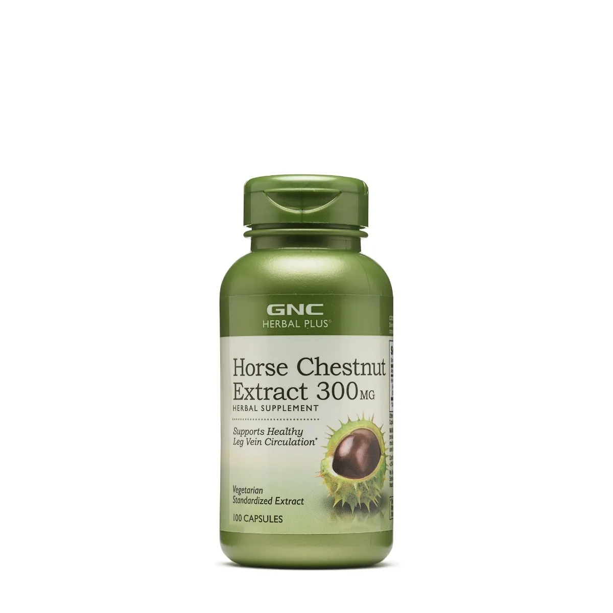 Extract standardizat de castan salbatic Herbal Plus Horse Chestnut 300 mg, 100 capsule, GNC