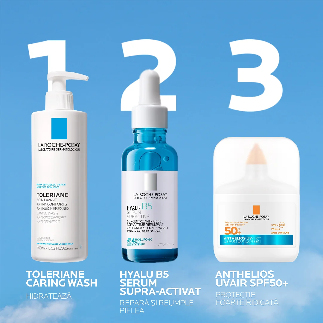 Serum solar cu protectie impotriva radiatiilor UV si a poluarii SPF 50+ Anthelios UVAir, 50ml, La Roche-Posay