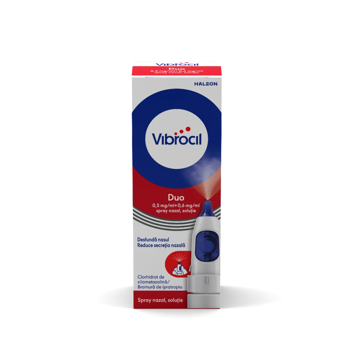 Vibrocil Duo spray nazal solutie 0.5 mg/ml + 0.6 mg/ml, 10ml, Haleon