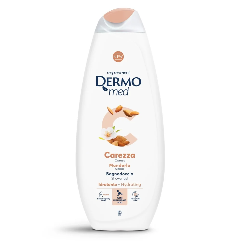 Gel de dus cu aroma de migdale Carezza, 750ml, Dermomed