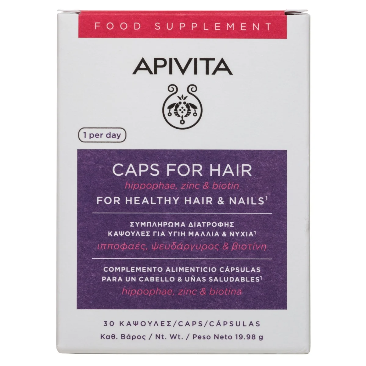 Apivita Capsule pentru caderea parului, 30 capsule