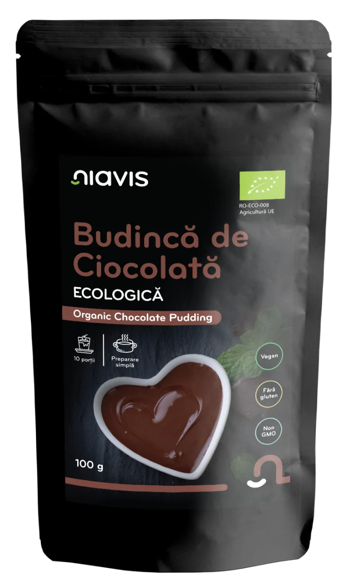 Budinca de ciocolata fara gluten, 100g, Niavis