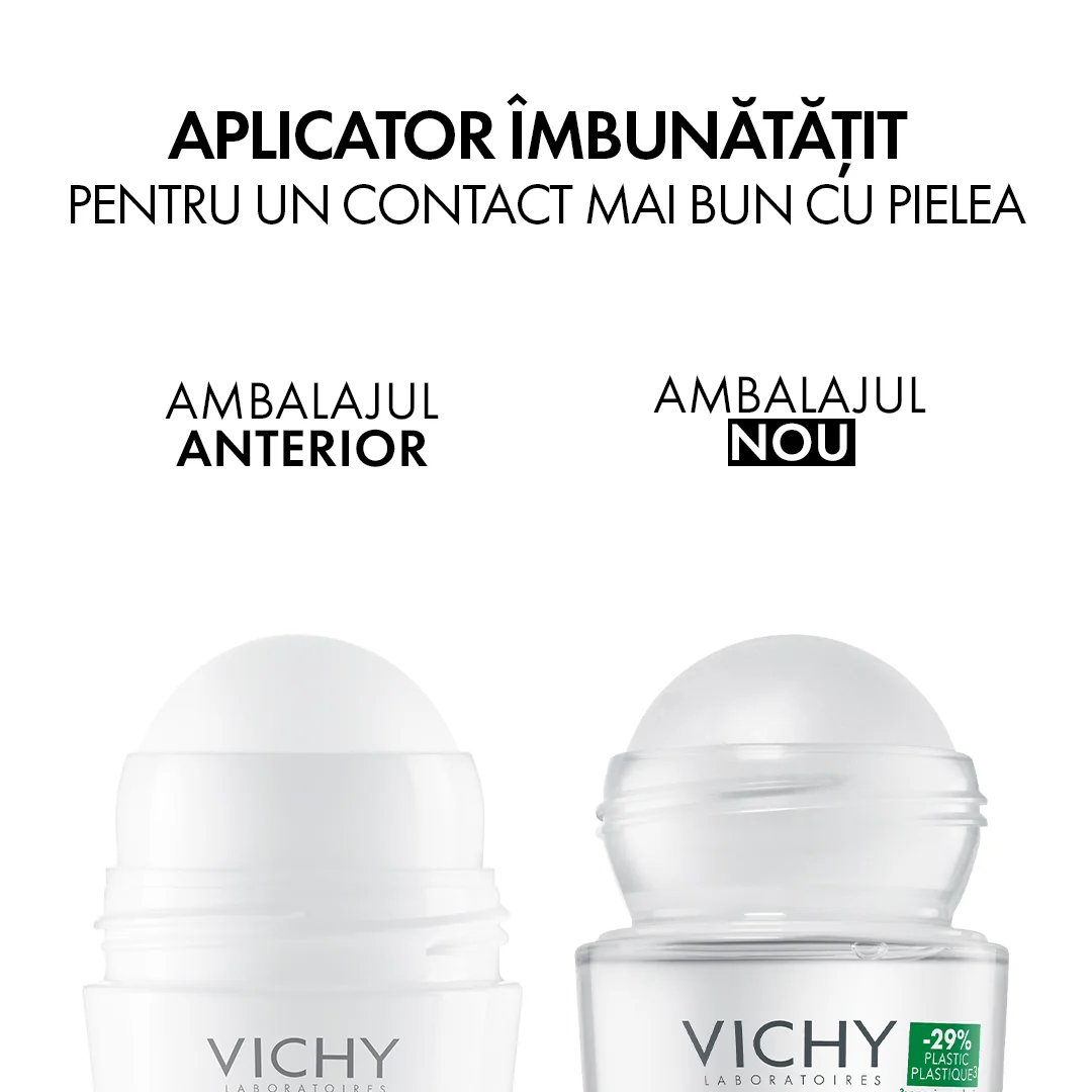 Deodorant roll-on mineral fara saruri de aluminiu 48h, 50ml, Vichy