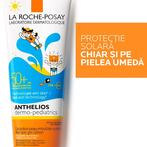 Lotiune gel pentru copii SPF 50+ Dermo-Pedriatrics Anthelios, 250ml, La Roche-Posay