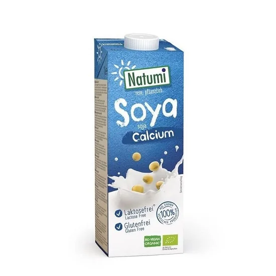 Lapte bio din soia cu calciu, 1l, Natumi