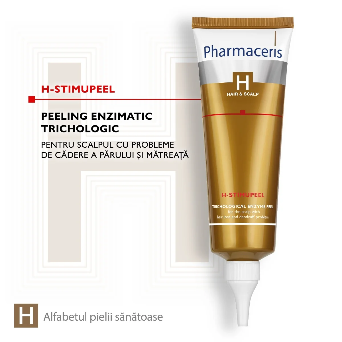 Peeling curatare pentru scalp cu matreata si caderea parului Stimupeel H, 125ml, Pharmaceris