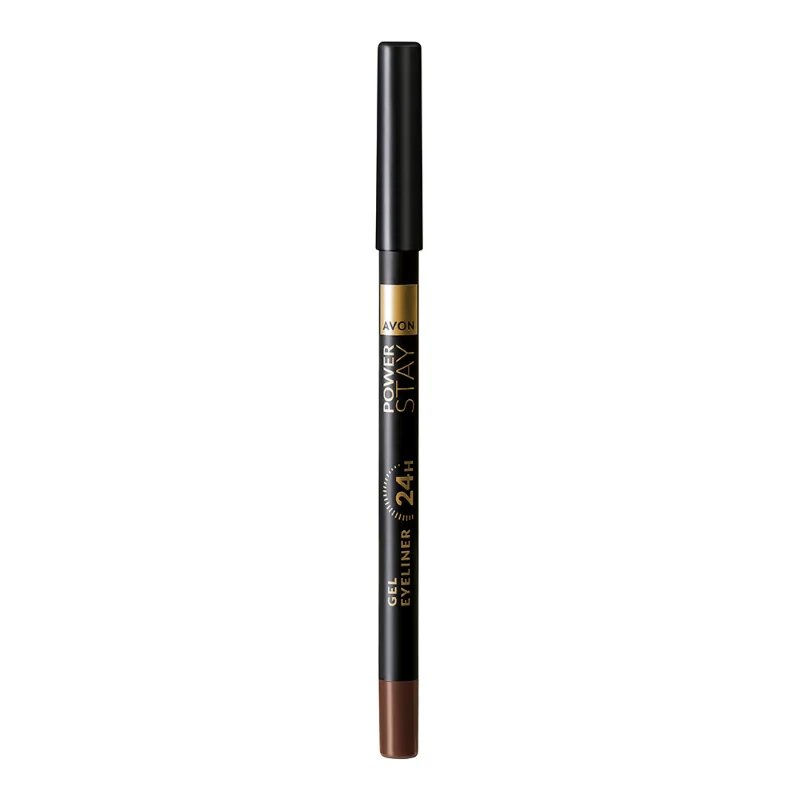 Creion gel pentru contur ochi Power Stay 24h Chocolate Brown, 1.2g, Avon