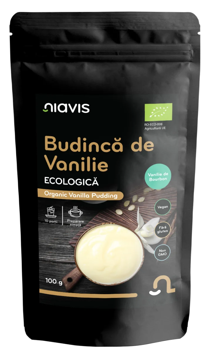 Budinca de vanilie fara gluten, 100g, Niavis