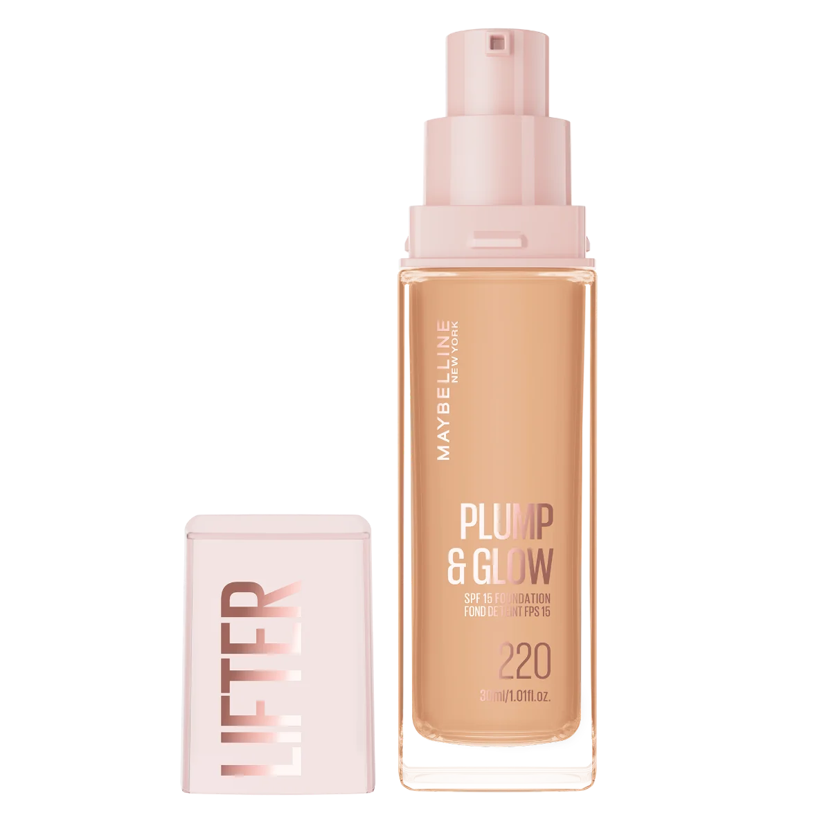 Fond de ten Lifter Plump & Glow Nr. 220, 30ml, Maybelline