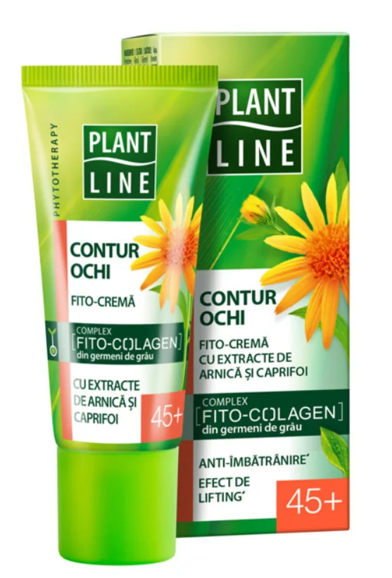 Crema pentru conturul ochilor cu extract de arnica 45+, 20ml, Plant Line