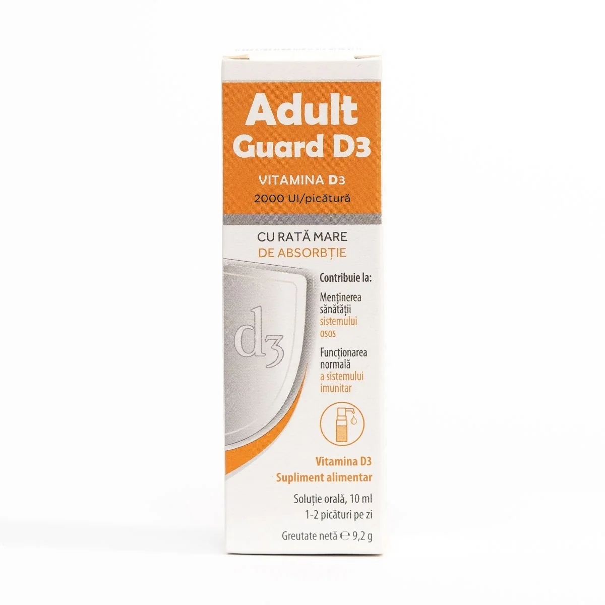 Adult Guard 3 2000 UI Vitamina D3, 10ml, Evital