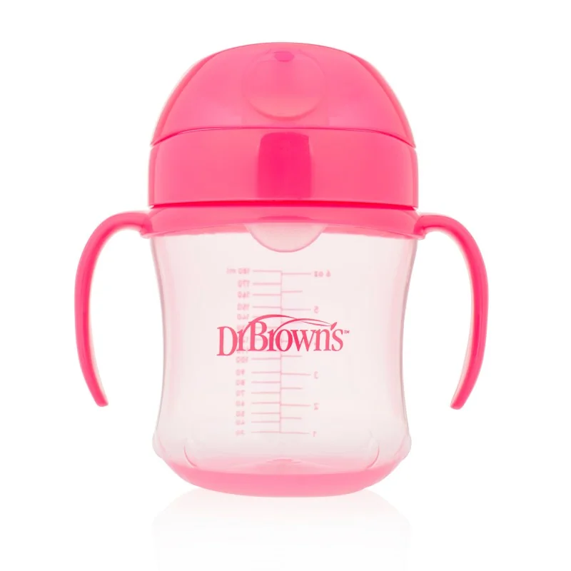 Canita tranzitie cu cioc moale si manere, 180ml, Dr. Brown's