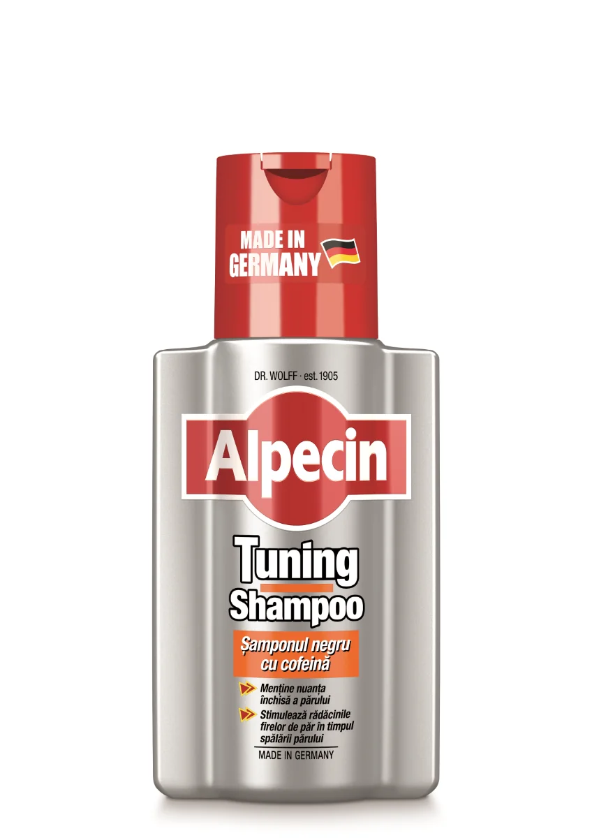 Sampon cu cofeina pentru parul inchis la culoare, 200ml, Alpecin