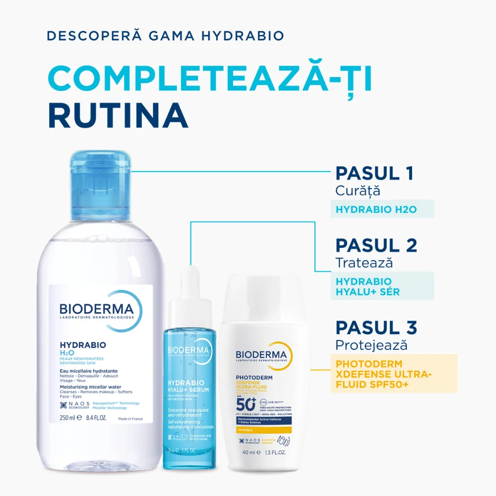 Apa micelara hidratanta Hydrabio H2O, 250ml, Bioderma