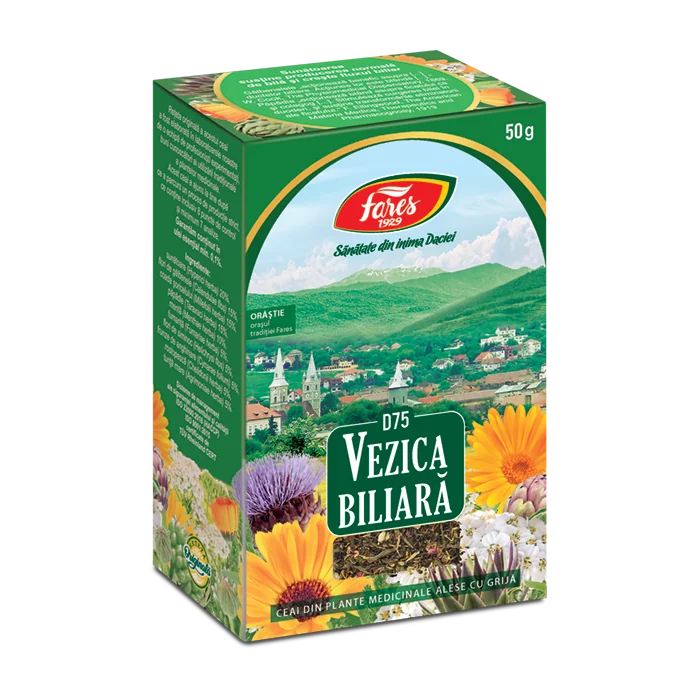 Ceai vezica biliara D75, 50g, Fares