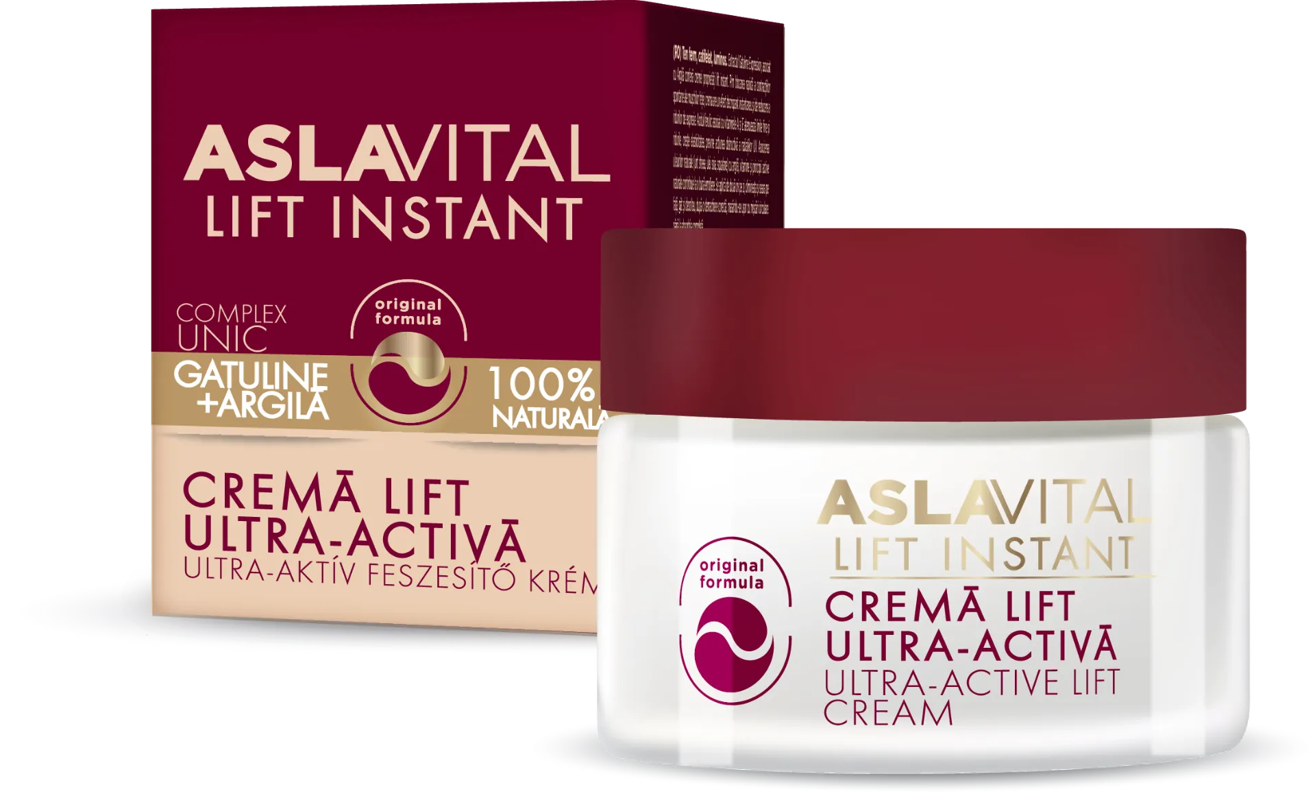 Crema Lift ultra activa pentru toate tipurile de ten, 50ml, AslaVital 