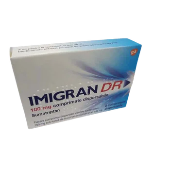 Imigran Kit Imigran DR 100mg, 2 comprimate dispersabile, GSK | Dr. Max Farmacia