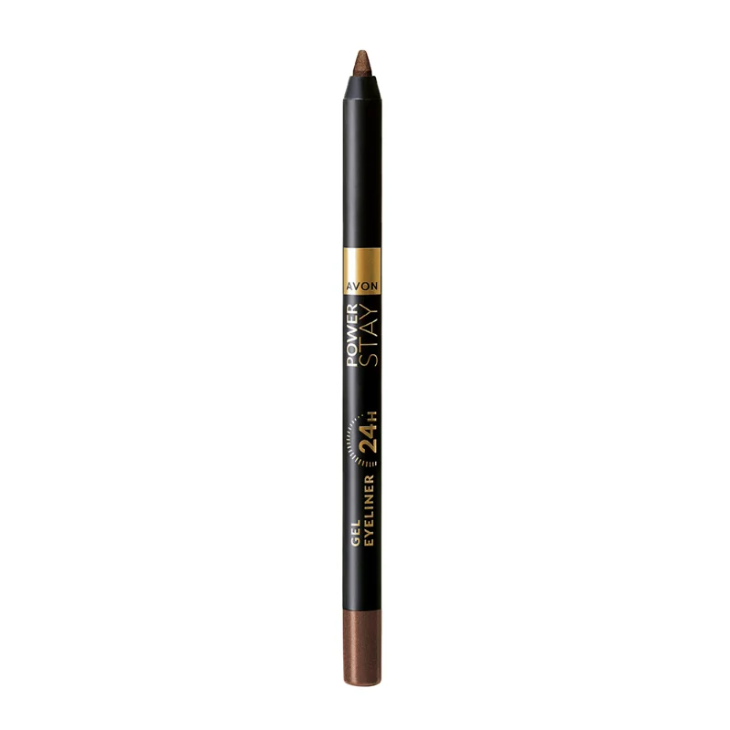 Creion gel pentru contur ochi Power Stay 24h Chocolate Brown, 1.2g, Avon