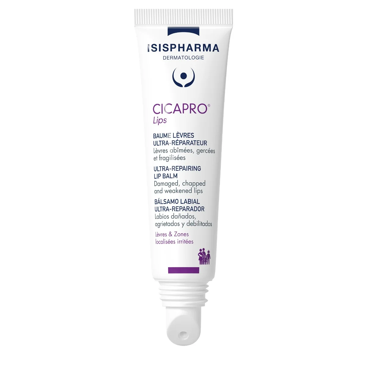 Balsam reparator intensiv pentru buze Cicapro Lips, 15ml, Isis Pharma
