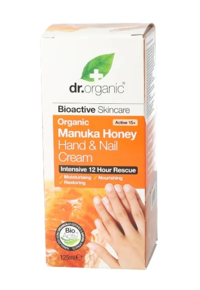 Dr.Organic Crema de maini Manuka, 125ml