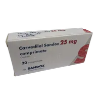 Carvedilol 25mg, 30 comprimate, Sandoz