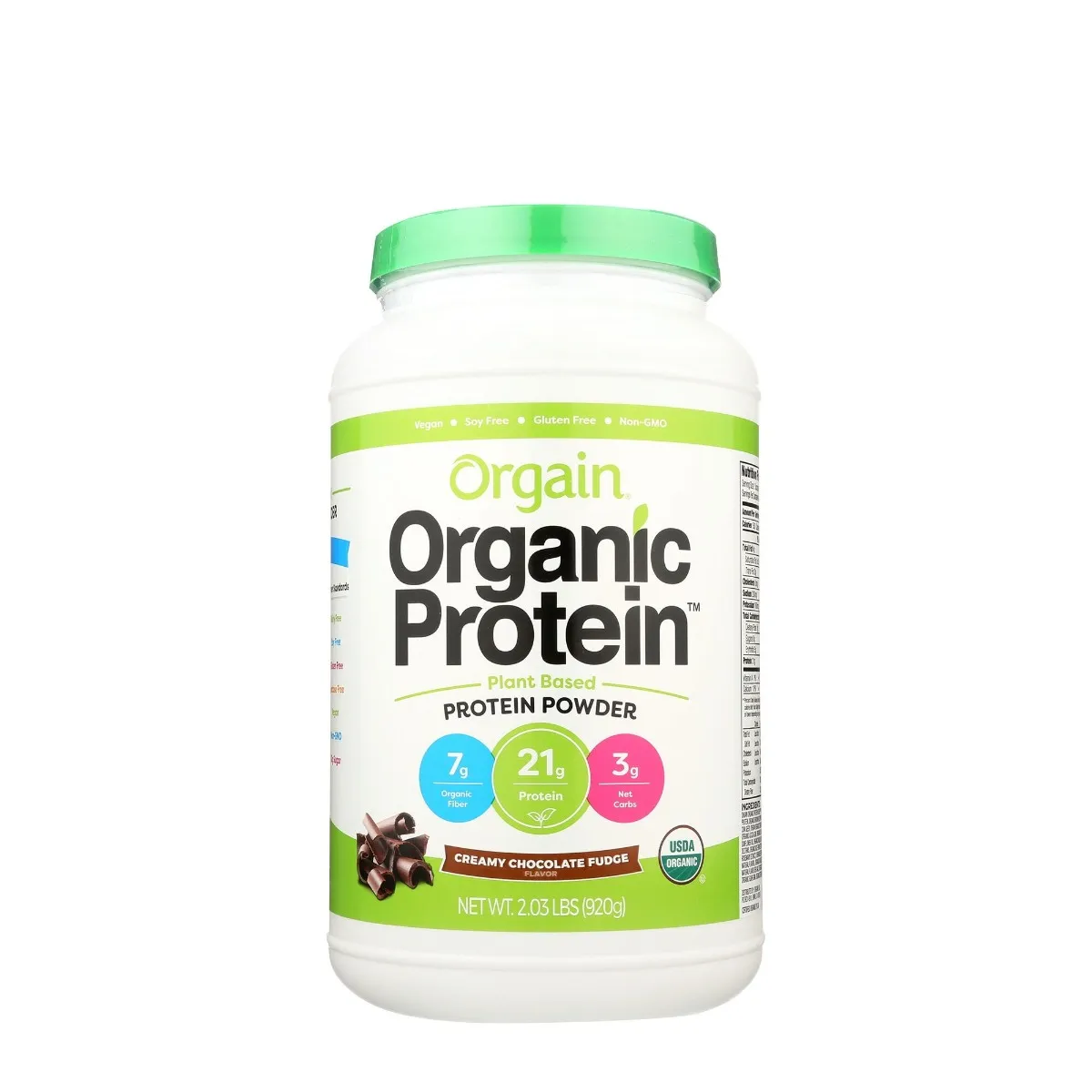 Proteina organica vegana cu aroma de ciocolata Organic Protein, 920g, Orgain