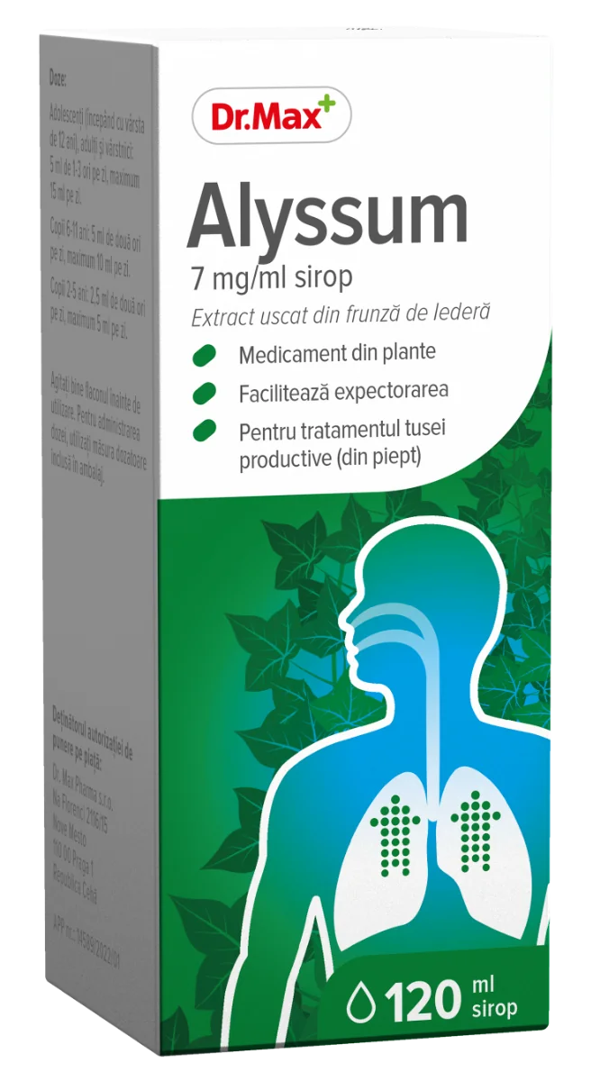 Dr. Max Alyssum 7mg/ml Sirop, 120ml