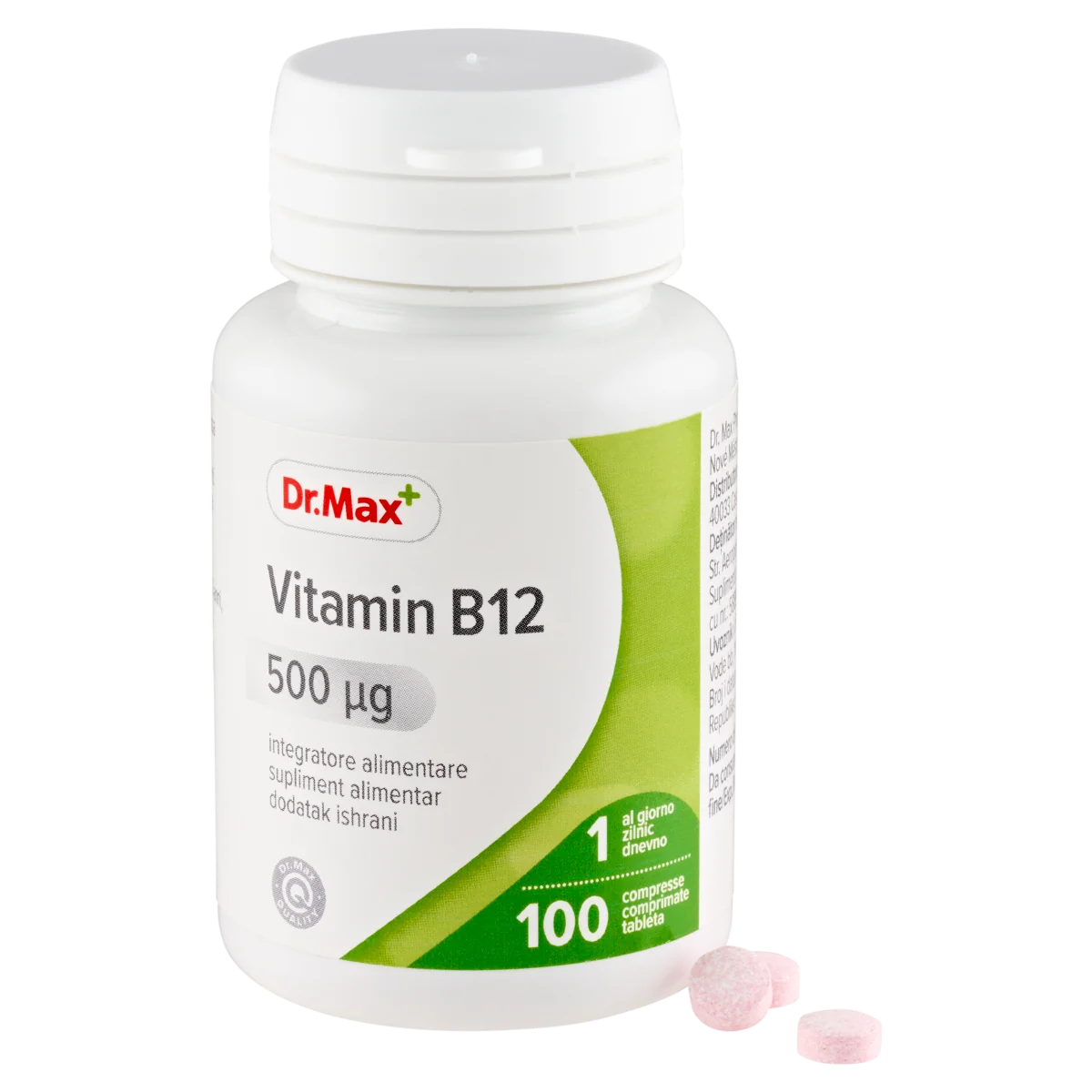 Dr. Max Vitamin B12 500mcg, 100 comprimate filmate