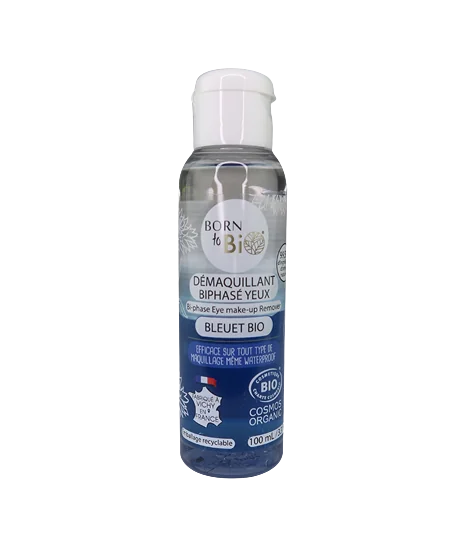 Demachiant bio bifazic cu albastrele pentru ochi, 100ml, Born to Bio