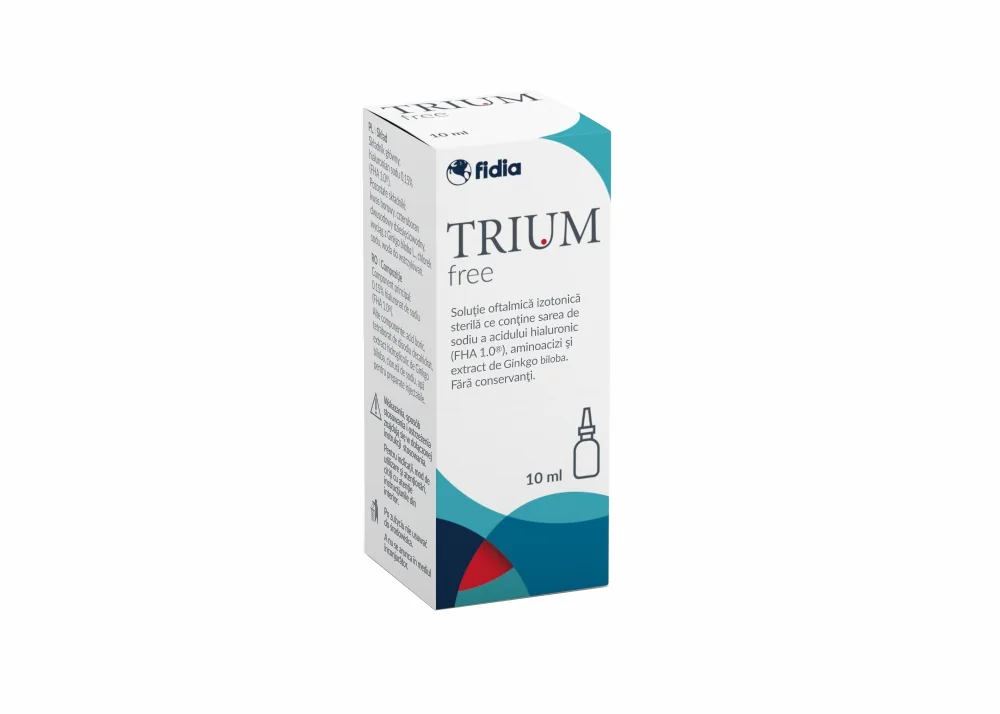 Solutie oftalmica Trium Free, 10ml, Fidia