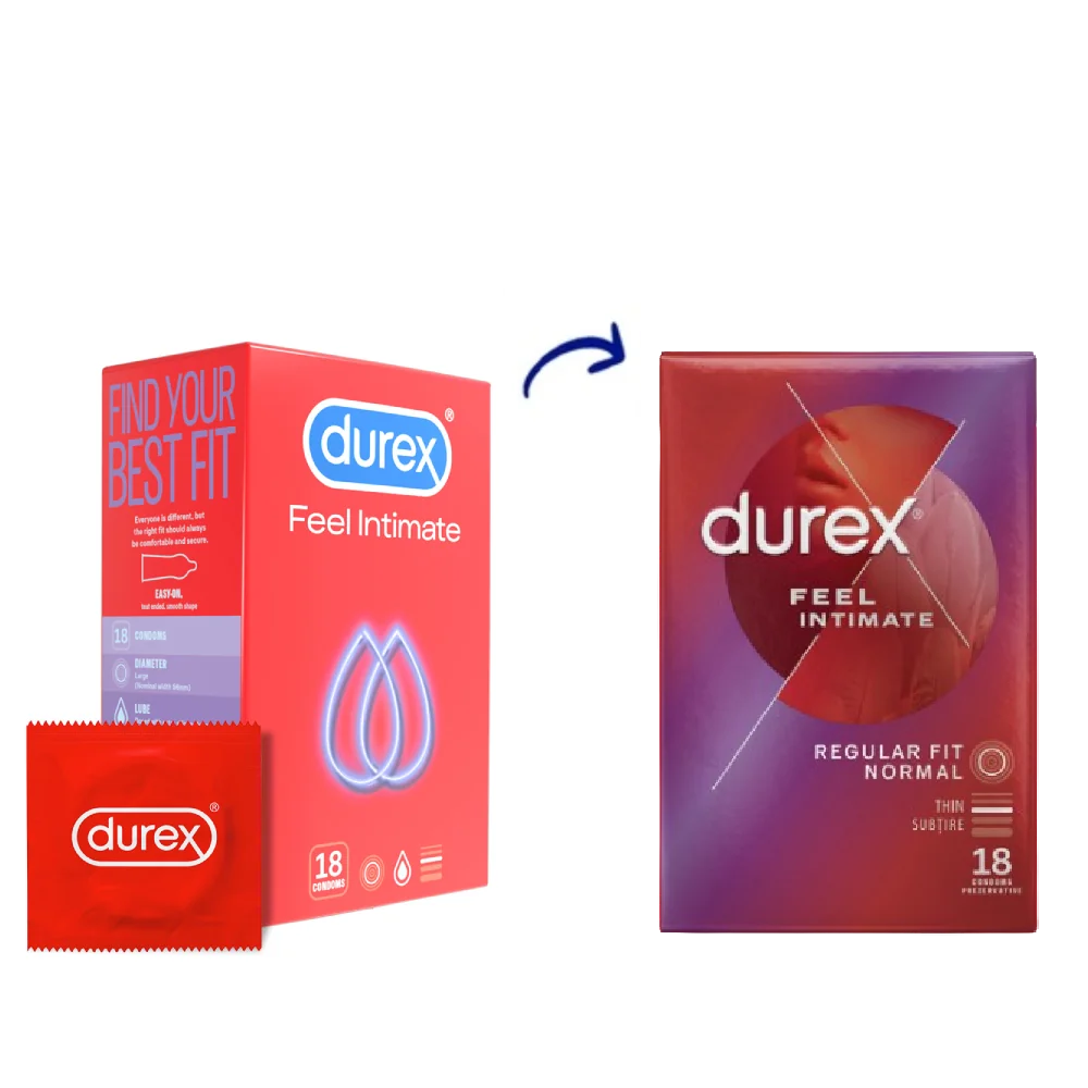 Prezervative Feel Intimate, 18 bucati, Durex