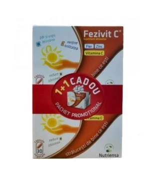 Pachet Fezivit C 1+1 Gratuit, 30 capsule, Antibiotice