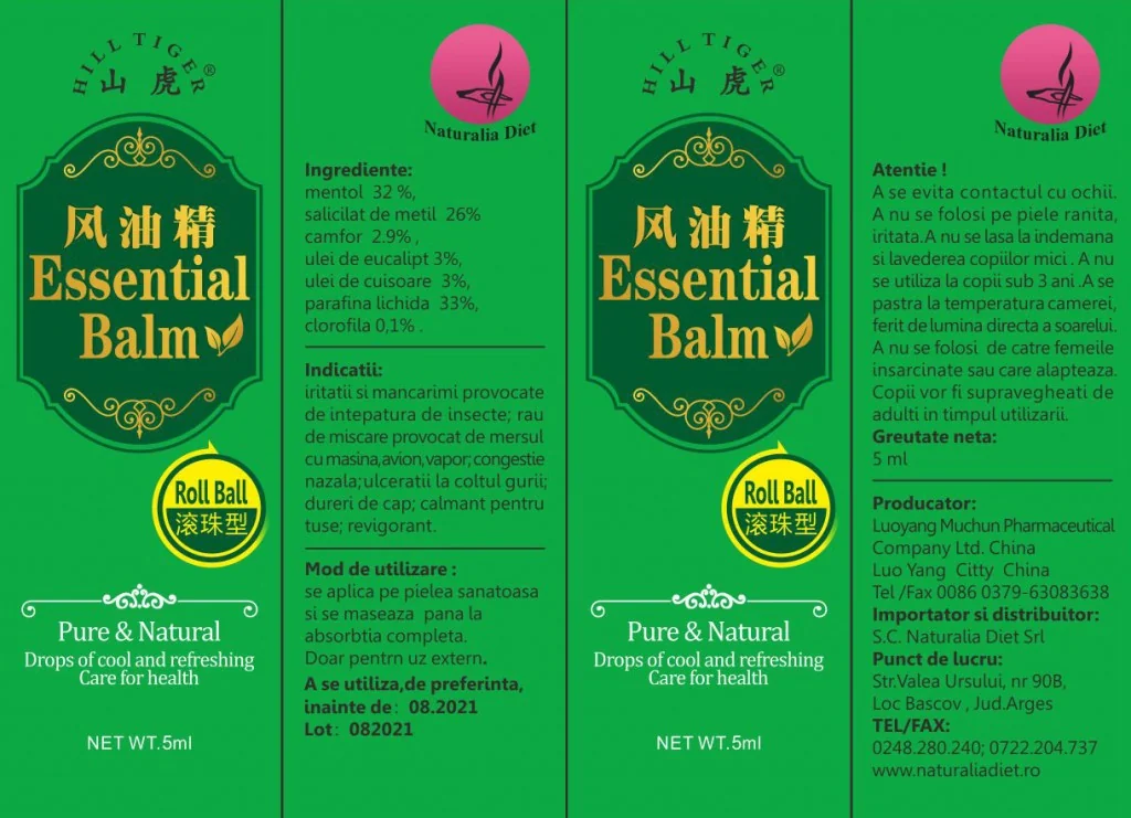 Balsam esential cu bila, 5ml, Naturalia Diet