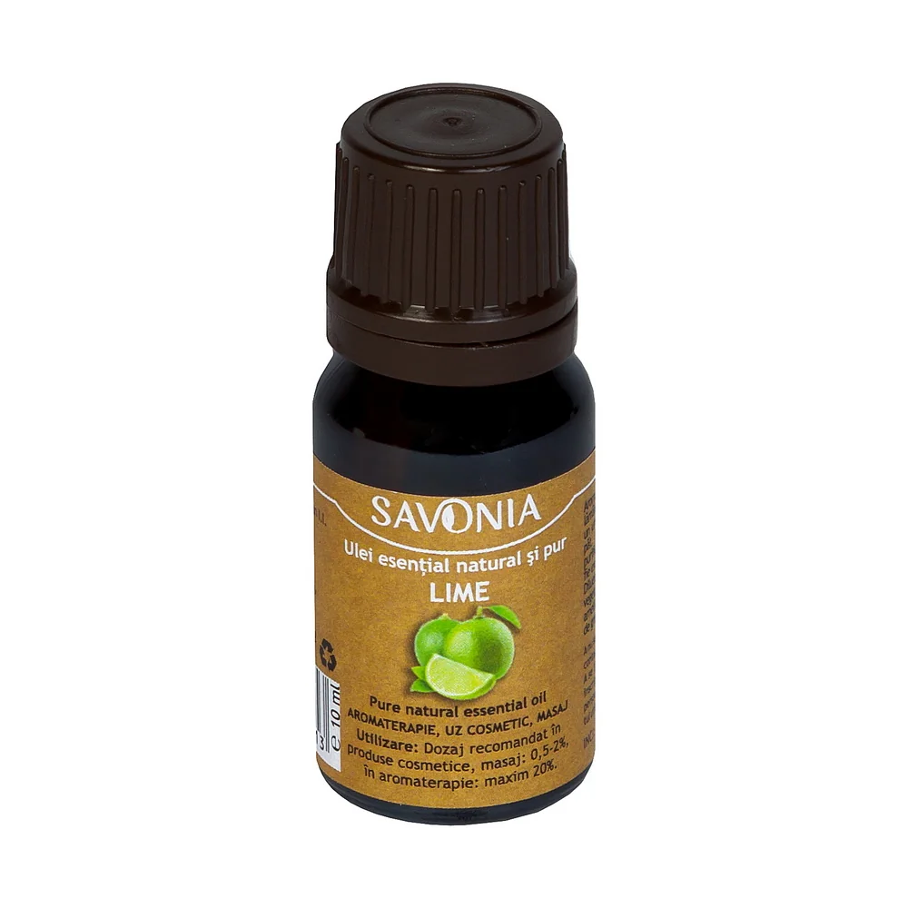 Ulei esential natural si pur de lime, 10ml, Savonia