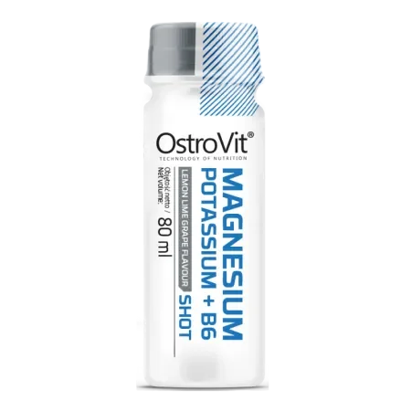 Magneziu lichid 375mg cu potasiu si B6 Shot, 80ml, OstroVit