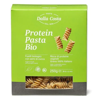 Paste fusilli din grau dur cu broccoli spanac si busuioc, 250g, Dalla Costa